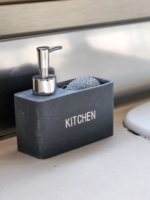 Dispenser con porta esponja kitchen - comprar online