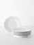 Set x6 plato postre stoneware atenas blanco 20 cm - comprar online