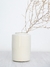 florero cilindro blanco