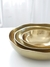 Bowl de metal dorado