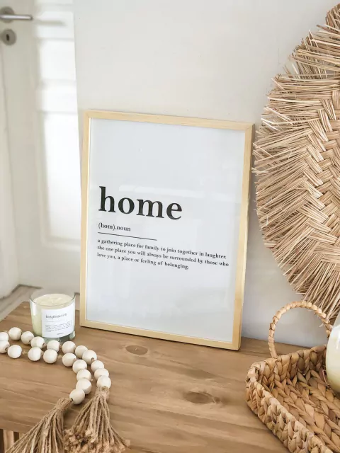 Cuadro Home - marco madera