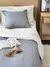Almohadon tussor con relleno - gris elefante