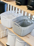 Canasto organizador rattan blanco en internet