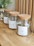 Frasco Large 1500 ml/Tapa Corcho - Magnolias