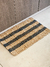 Alfombra yute 45x75 agra stripes negro - comprar online