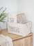 Cesto beige estampa
