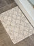 Alfombra pelo corto natural rombos grises 40x60 cm en internet