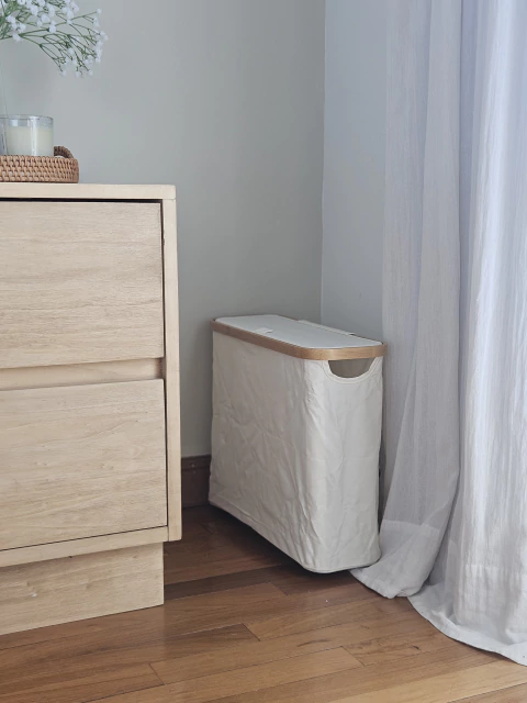 Cesto Slim Con Bamboo 45x15x35 cm - comprar online