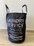 Cesto de ropa laundy service negro - comprar online