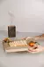 Tabla de madera con lazo de cuero 38cm x 23cm - comprar online