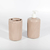 Set de dispenser + vaso porta cepillo - beige - comprar online