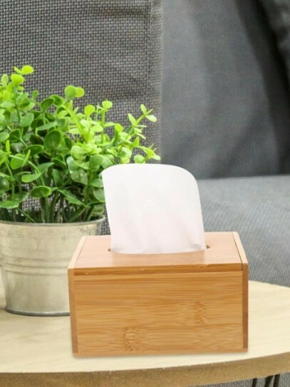 Caja porta pañuelos bamboo 17x11cm