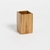 Portacepillo acacia cuadrado - comprar online