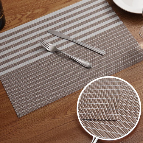 Individual rayas gruesas y finas beige - comprar online