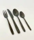 Set cubiertos modelo recto x24 piezas negro