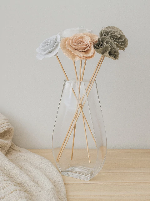 Florero de vidrio 25cm - comprar online