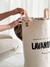 Cesto ropa lavanderia con manijas de cuero - comprar online