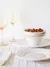Set x6 plato postre stoneware atenas blanco 20 cm