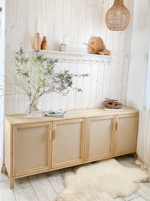 Vajillero Rack Fibras naturales - 180cm