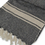 Manta algodon gris con guarda natural - comprar online
