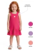 Imagem do Vestido Infantil LTT Menina com Babado e Alça Anarruga Lisa – Tamanhos 1 ao 8 - REF. 14216