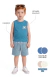 Conjunto Infantil Menino Regata em Meia Malha Penteada com Bermuda Moletinho LTT - Chasing The Sun | Tam. 1 ao 8 - loja online