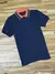 Polo Adidas Essential Color (azul/laranja)