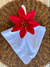 Par (2 unidades) Porta guardanapo - Flor de natal vermelha