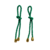 Par (2unidades) Porta guardanapo nó verde dourado - comprar online