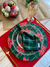 Capas p/ sousplat - Flor de natal verde - comprar online