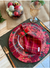 Capa p/ sousplat - Flor de natal vermelha - comprar online