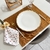 Conjunto 12 peças (6 LUGARES) - Sarja mostarda bordado - comprar online