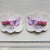 Hair clip Borboleta rosa