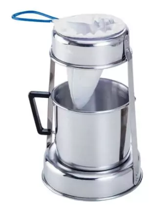 Kit Café Para Coagem em Alumínio C/ Coador em Tecido - Gênesis