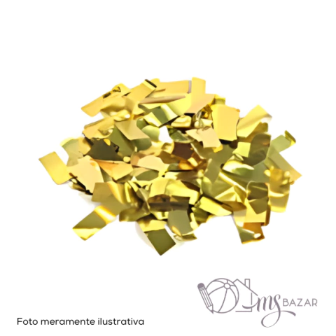 Lança Confete Dourado - Brasilflex