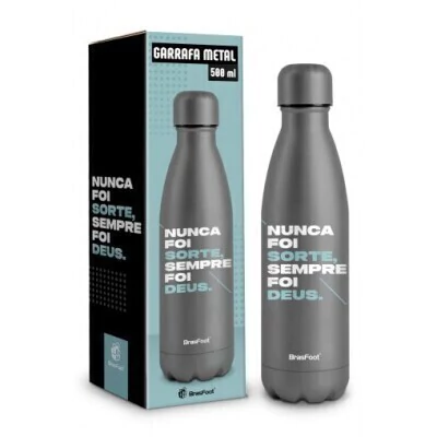 GARRAFA TERMICA METAL NEO 500ML - NUNCA FOI SORTE