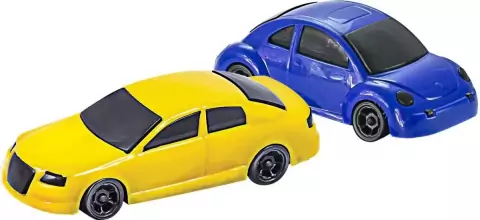 Duplo Car Encartelado Com 2 Carrinhos De 13cm Sortidos em Plástico - BS Toys