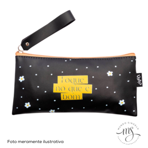 Necessaire Postal Petit Frases Cores e Amores Bons Pensamentos - Uatt?