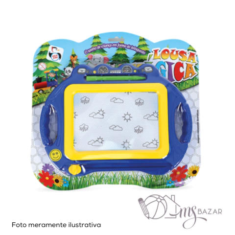 Lousa Mágica Retangular Tema Carro Colorido - Pica Pau