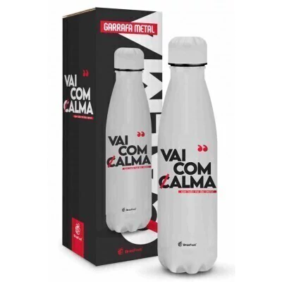 GARRAFA TERMICA METAL NEO 500ML - VAI COM CALMA