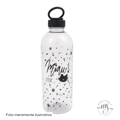 Garrafa Com Alça Circular Gatinha 900ml - Uatt?