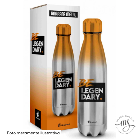 Garrafa Térmica Metal Neo 500ml Be Legendary - Brasfoot Presentes