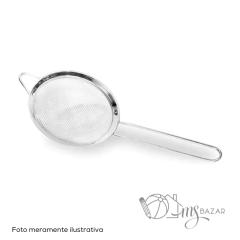 Peneira Luxo em Inox 12cm - Kehome