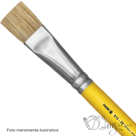 Pincel Escolar Cerda Chato 815-20 - Tigre