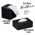 Conjunto de Porta Rolo Papel Higiênico + Porta Lenços de Papel ou Umedecidos Rattan Preto - Panamby