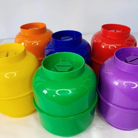 Cofre Plástico Botijão Pequeno Unidade Cores Sortidas - Plast Sandri