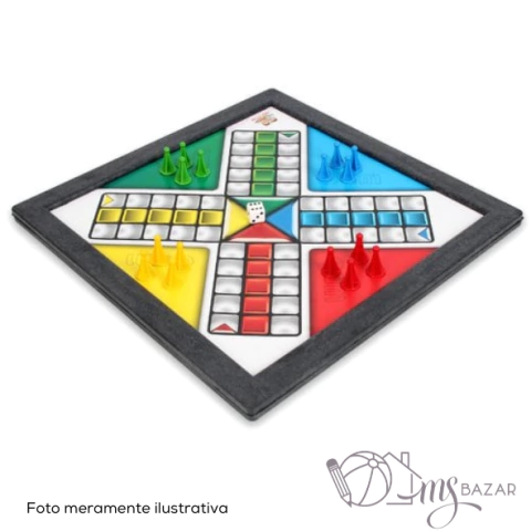 Jogo De Tabuleiro 2 Em 1 Ludo E Sobe E Desce - Dutati