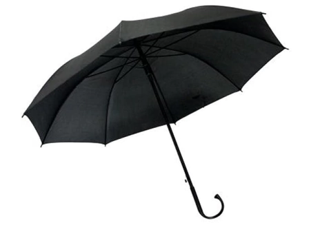 Sombrinha Guarda Chuva Longo Automático Cabo Curvo Preto - Elite Imports