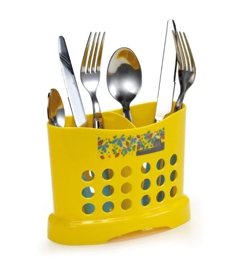 Secador Para Talheres Plástico Prático Cores Sortidas 15x7x12cm - Plasnorthon