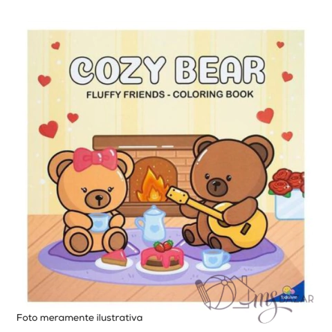 Livro Para Colorir Cozy Bear Fluffy Friends - Todolivro